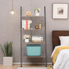 Industrial Ladder Shelf 4 Tier Bookcase Plant Flower Stand Storage Rack