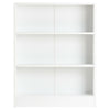 3 TIER WHITE WOODEN FREESTANDING BOOKCASE/BOOKSHELF STORAGE UNIT SHELF