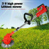 21V Electric Grass Trimmer Weed Eater Edger Lawn Mower Cordless String Trimmer