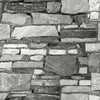 Realistic 3D Vintage Brick Effect Rustic Stone Grey Textured Vinyl Wallpaper