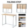 Folding Study Coffee Table Foldable Computer Desk Wooden Laptop Office Classroom