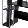 Computer Desk 2 Drawers Multi-Shelves Study Workstation PC Table Office