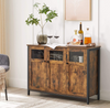 Industrial Kitchen Cupboard Rustic Metal Dresser Vintage Storage Sideboard Unit