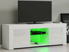 Modern TV Unit Cabinet Stand Sideboard Matt body and High Gloss Doors LED Lights