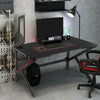 47" Gaming Desk Computer Table Z Shaped Racing Style PC Home Study Writing Table