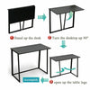 Compact Workstation Folding Computer Desk PC Laptop Table Writing Study Craft UK
