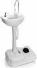 Portable Washing Station Mobile Freestanding Hand Wash Sink for Camping Caravans