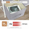 5|6|8 Draws Fabric Chest of Drawer Bedroom Furniture Hallway Storage Metal Frame