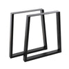 Pair of Table Legs Trapezium Iron Furniture Feet Dining Table Desk Bench Base