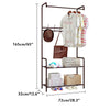 Clothes Rail Rack Garment Dress Hanger Display Stand w/ Shoe Rack Storage Shelf