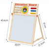Childrens Educational Activity Drawing Wooden Easel Board Blackboard Whiteboard