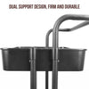 Kitchen Trolley Cart 3 Tier Mesh Shelf Handle Rolling Wheels Useful Storage Rack