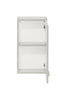 Modern White Gloss Bathroom Wall Hung Storage Cabinet Door Unit Soft Close Twist