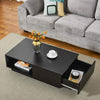Modern TV Unit Cabinet Stand Matt Coffee Table & High Gloss LED Light Livingroom