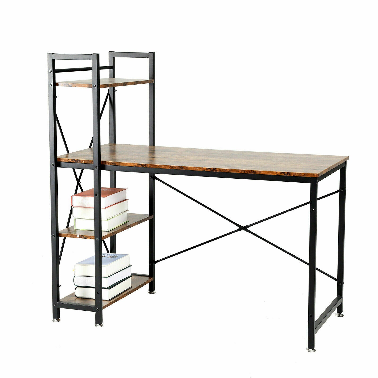 Computer Desk Home Office Workstation Corner Shelve PC Table Study Uni ...