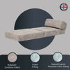 Jumbo Cord Z Bed Single Size Fold Out Chairbed Sofa Seat Foam Guest Futon Chair