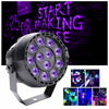 Black 12 LED UV Light DMX Stage Par Lighting Disco Bar DJ Light Show Spotlight