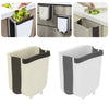 9L Folding Kitchen Waste Bin Trash Can Basket Hanging Over The Cabinet Door UK
