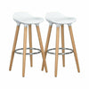 2 x Breakfast Bar Stools Bar Chairs Kitchen Breakfast Stools Wooden Legs