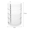 4 Tier Clear Acrylic Jewellery Box Rotating Earrings Bracelets Holder Organizer