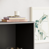 Cambridge 3 Tier Medium Bookcase Display Shelving Storage Unit Wood Stand Black