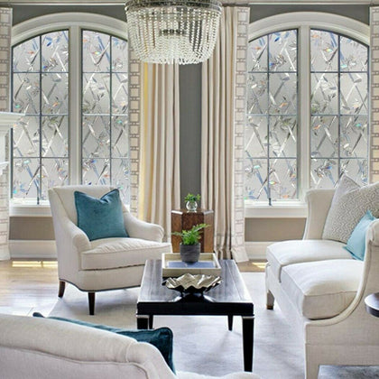 Privacy Windowsill Door Glass Film Sticker Static Cling 3D Frosted Home Decals