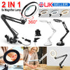 LED Desk Lamp 5X Magnifier Glass Light Stand Clamp Foldable Beauty Magnifying UK