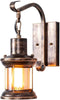 Rustic Oil Rubbed Bronze Vintage Wall Light Industrial Lamp Glass Metal Cafe