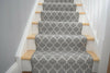 New Grey Trellis Long Hallway Stairs Runner Non Slip Kitchen Washable Mat Rug UK