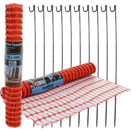 Plastic Mesh Barrier Fencing Safety Fence Netting Net Metal Fencing Pins