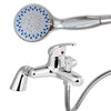 Modern Bathroom Chrome Sink Bath Filler Tap Shower Mixer Taps With Hand Held