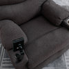 Electric Recliner Chair Sofa TV Armchair Cinema Chair with 2 Cup Holders Grau