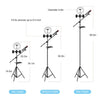 LED Ring Light with Tripod Stand 9.8 inch Dimmable Halo Light with 3 Color Modes