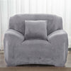UK Sofa Covers Easy Fit Stretch Protector Soft Couch Cover Thick Plush Velvet
