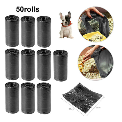 1000 Pet Waste Refill Bags Portable Dog Cat Doggy Poo Poop Pooper Scooper Toilet