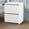 Modern 2 Drawer Chest of Drawers Bedside Table Cabinet Nightstand Bedroom