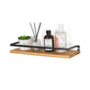 Wall Mounted Floating Shelves Wood Storage Rack Corner Unit Display Kitchen