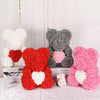 Rose Bear 25cm 40cm Foam Flower Teddy Christmas Valentine Birthday Gift + Box