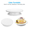 28cm 360 Rotating Cake Turntable Baking Kitchen Icing Decorating Stand Revolving