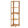 5 Tier Corner Shelving Unit Triangle Bookcase Storage Display Shelf Free Stand