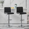 1/2pcs Faux Leather Bar Stools Breakfast Kitchen Chair Bar Stools Chrome Swivel