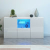 Modern TV Unit Cabinet Sideboard Cupboard Matt Body & High Gloss Doors LED Light