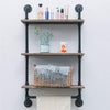 Industrial Shelves Wall Shelving Bathroom Kitchen Pipe Rustic Wood Shelf 3 Tier