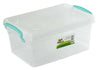 Plastic Storage Box Clear Boxes With Lids Clip Locking Food Home Kitchen Office