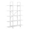 Tier Ladder Shelf Bookcase Wood Storage Rack Home Office Book Holder Shelves NEW