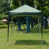 2x2M Pop up Gazebo Waterproof Marquee Canopy Garden Wedding Party Tent Green
