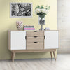 Alford Living Room White TV Unit Sideboard Lamp Coffee Table Desk