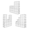 Mondeer 20 Cubes Plastic DIY Wardrobe Cupboard Organizer Clothes Closet Grey