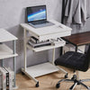 Small Rolling Computer Desk Study Writing Desk Home Office PC Table Laptop Stand