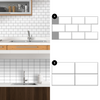 Kitchen 3D Tile Stickers Mosaic Bathroom Backsplash Peel and Stick Tile Paint